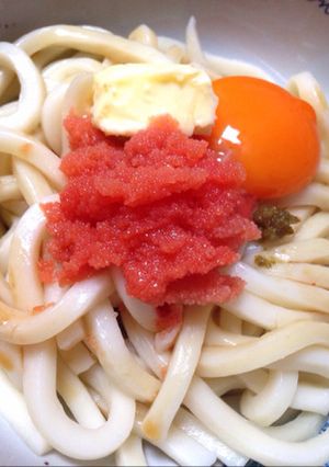 バター明太釜玉うどん的な。-レシピのメイン写真