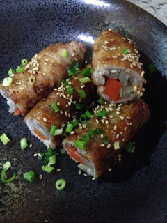 節約☆切り落とし豚肉で野菜の肉巻き-レシピのメイン写真