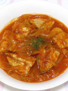 鯖とタマネギのトマト煮-レシピのメイン写真