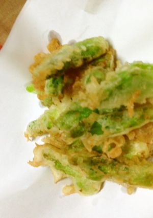 蕾菜の天ぷら-レシピのメイン写真
