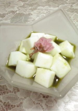 桜と抹茶蜜の牛乳かん-レシピのメイン写真
