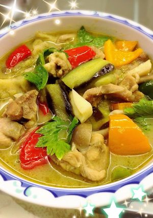 お家で簡単♪♪グリーンカレー♪♪-レシピのメイン写真