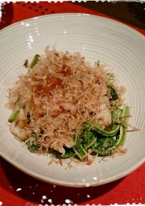 豚とこごみのシンプル塩炒め-レシピのメイン写真