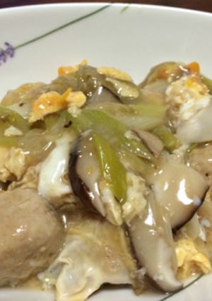 ヘルシー&早い!鶏団子の中華風あんかけ-レシピのメイン写真