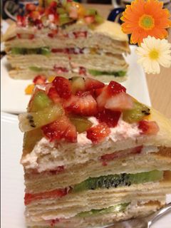 ミルクレープ♪ホットケーキミックスで-レシピのメイン写真