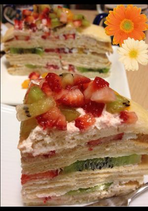 ミルクレープ♪ホットケーキミックスで-レシピのメイン写真