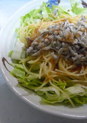 いかなごの釜揚げのっけパスタ-レシピのメイン写真