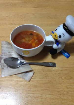 野菜たっぷりトマトスープ-レシピのメイン写真