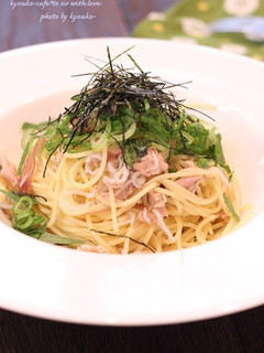 カフェ風☆ツナとちりめんの和風パスタ-レシピのメイン写真