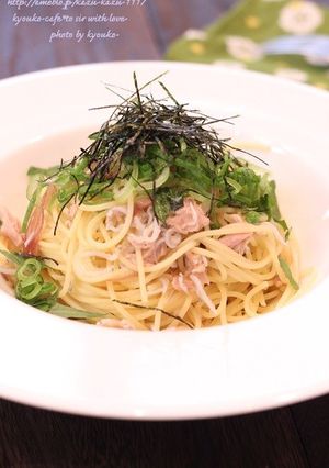 カフェ風☆ツナとちりめんの和風パスタ-レシピのメイン写真