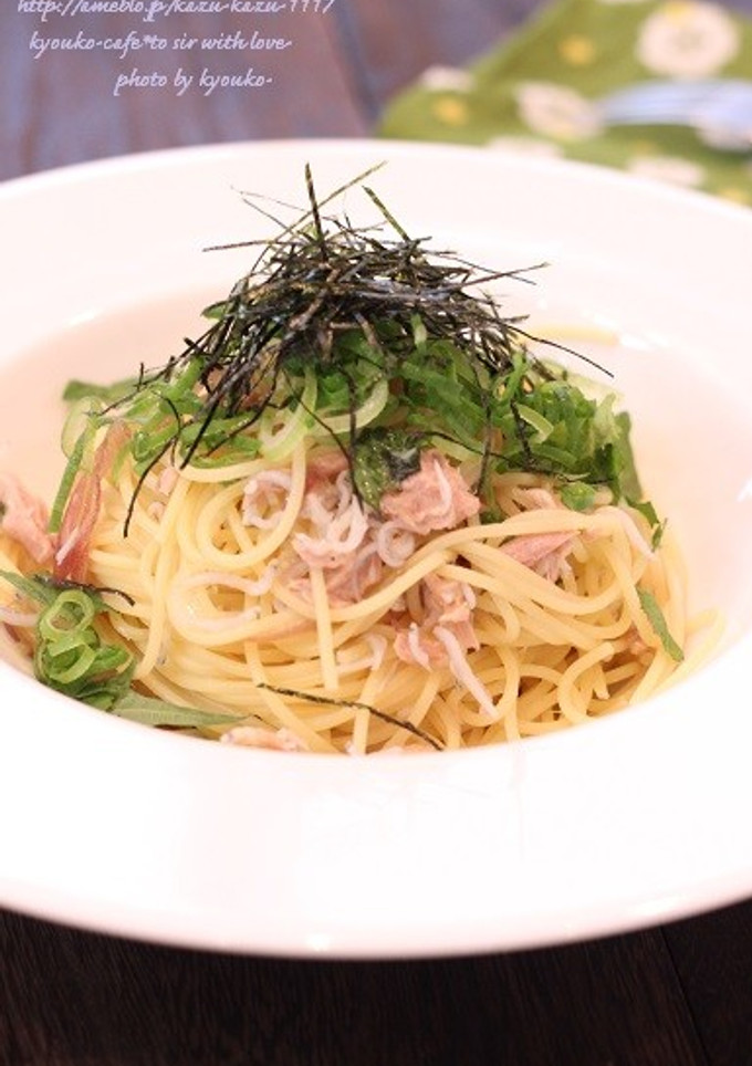カフェ風☆ツナとちりめんの和風パスタ-レシピのメイン写真