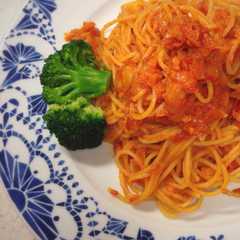รูปของ えびのトマトクリームソース パスタ