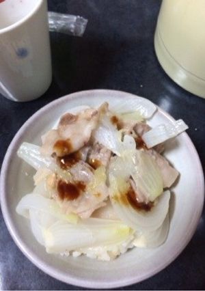 お腹に優しい！洋風豚玉丼-レシピのメイン写真