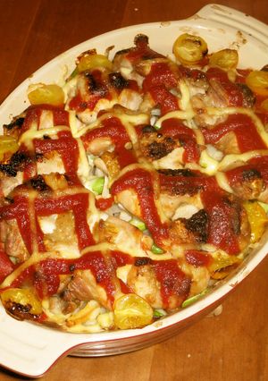 チキンとポテトのトマト焼き-レシピのメイン写真