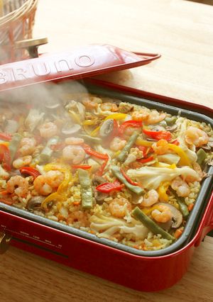 ホットプレートで作るカレーパエリア-レシピのメイン写真