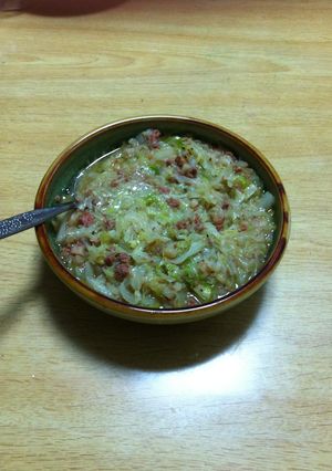 もう一品!!簡単キャベツとコンビーフ炒め-レシピのメイン写真