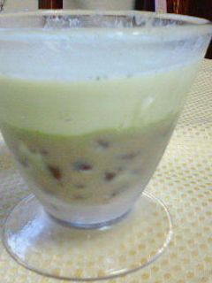 超簡単!お抹茶小豆のぷるるんゼリー-レシピのメイン写真