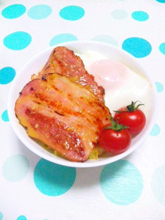 和風でさっぱり〜ベーコンエッグキャベ丼♪-レシピのメイン写真