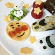 薄焼き卵で☆アンパンマンを♪