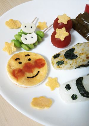 薄焼き卵で☆アンパンマンを♪-レシピのメイン写真