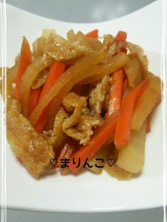 ♡大根&人参&油揚げの炒め煮♡-レシピのメイン写真