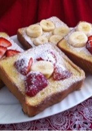 おうちカフェ♡フルーツトースト-レシピのメイン写真