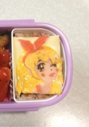 アイカツ！星宮いちごキャラ弁-レシピのメイン写真