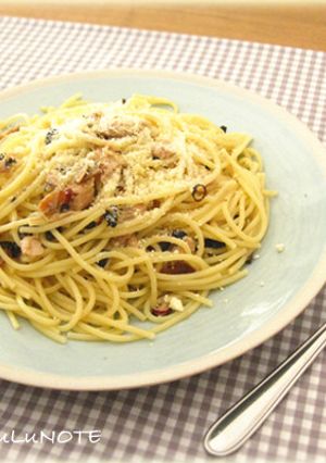 黒オリーブとツナのスパゲッティ-レシピのメイン写真