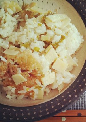 筍と若布の炊き込みご飯(覚書)-レシピのメイン写真