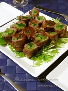 のらぼう菜の肉巻き♡-レシピのメイン写真