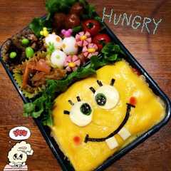 スポンジボブ☆簡単キャラ弁♩-レシピのメイン写真