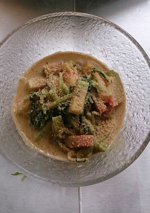 水菜とかまぼこのマヨゴマ合え-レシピのメイン写真