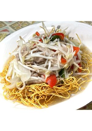 豚もやしのあんかけ皿うどん★動画あり★-レシピのメイン写真