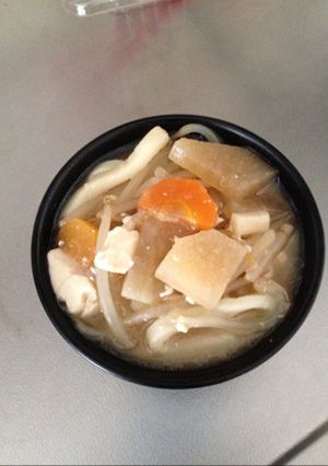 豚汁リメイクうどん-レシピのメイン写真