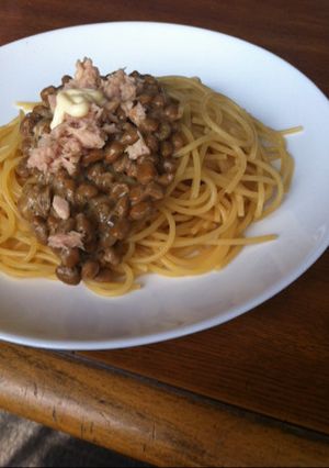 納豆パスタ-レシピのメイン写真