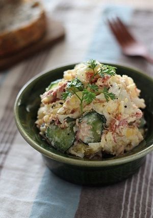 新玉ねぎとコンビーフのポテトサラダ-レシピのメイン写真
