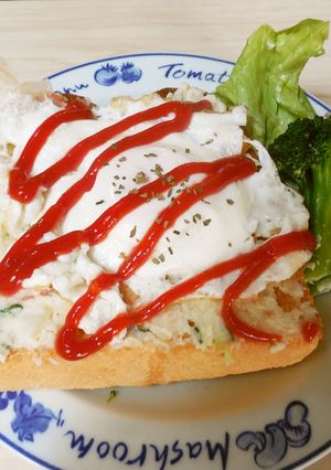 余ったポテサラでリッチなトースト-レシピのメイン写真