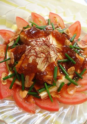 お豆腐サラダniもろみ酢ジュレ-レシピのメイン写真