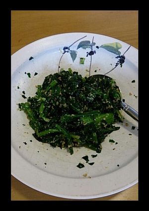 洗い物は小鉢だけ簡単ほうれん草のゴマあえ-レシピのメイン写真