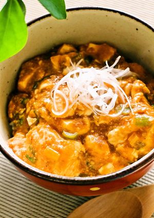 杉本彩さんの♡豆腐のピリ辛胡麻味噌丼-レシピのメイン写真
