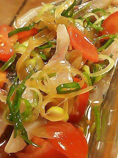 鯵の刺身で南蛮和え-レシピのメイン写真