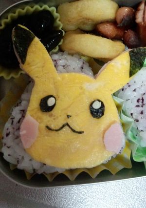 簡単ピカチュウキャラ弁☆-レシピのメイン写真