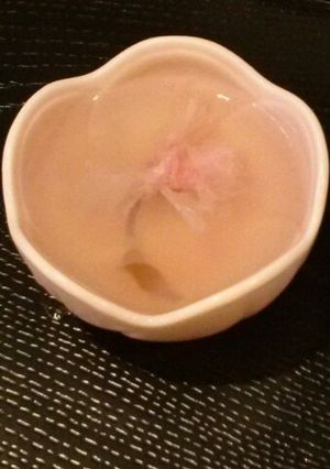 さくら咲く寒天-レシピのメイン写真