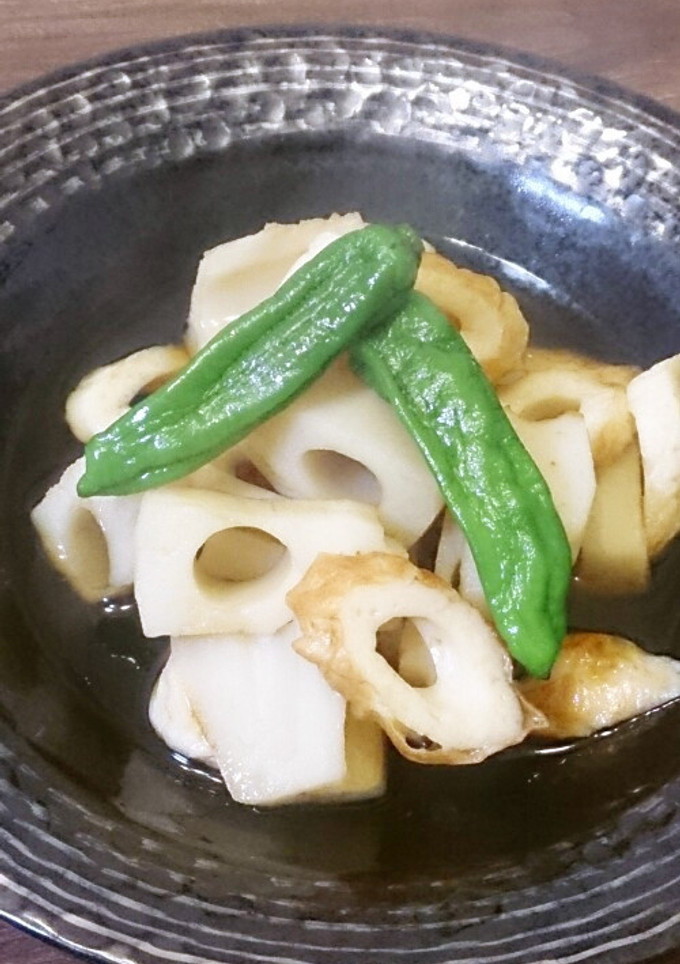 簡単！蓮根と竹輪の煮物-レシピのメイン写真