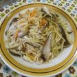 野菜でボリューミーなペペロンチーノ