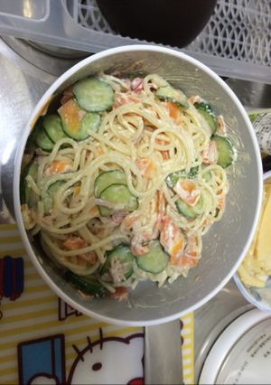 楽ちんスパサラ-レシピのメイン写真