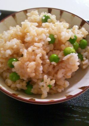玄米のグリンピースご飯-レシピのメイン写真