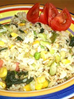 チキンコンソメで野菜シャキシャキ焼き飯-レシピのメイン写真