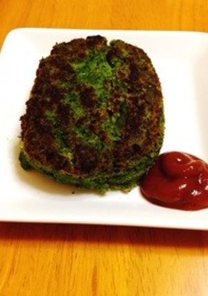 緑のハンバーグ-レシピのメイン写真