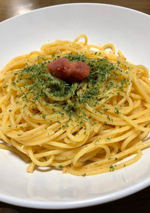 エバラプチッとうどん明太子で明太子パスタ-レシピのメイン写真